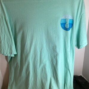 Oceanside California Mint Green T-Shirt with Pineapple  Logo Size Extra Large